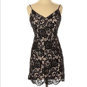 Express Black Lace Cocktail Dress